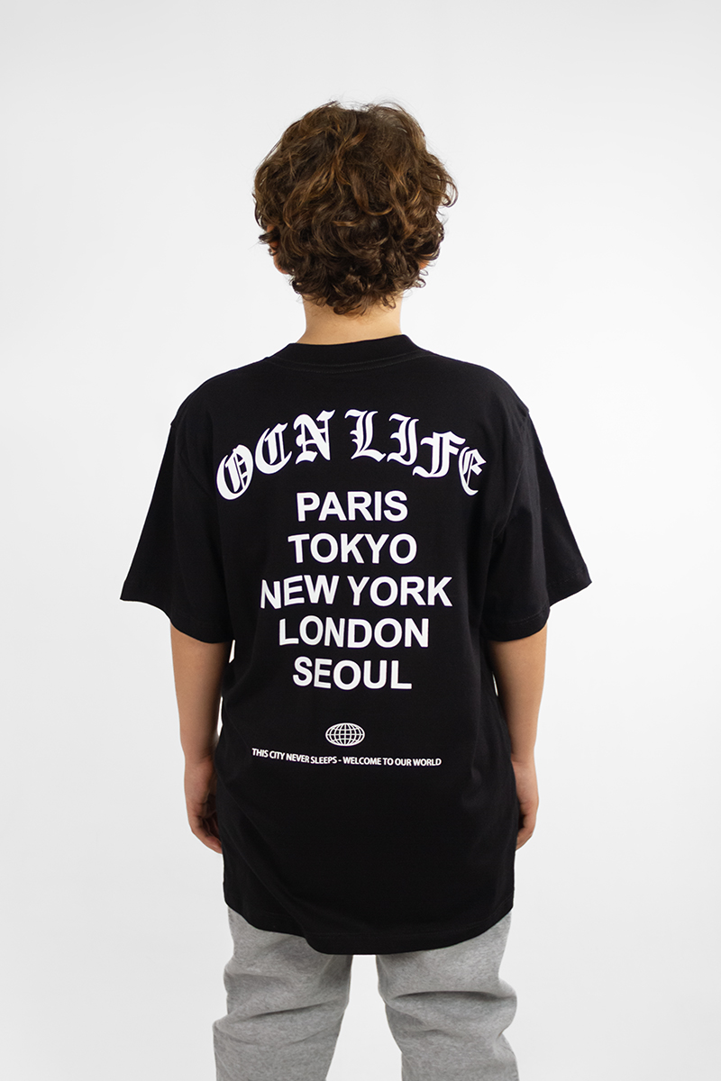 Remera Ocn Kids Gothic Negro 601X4