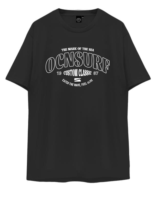 Remera Ocn Hombre Original Regular Negro 7014N