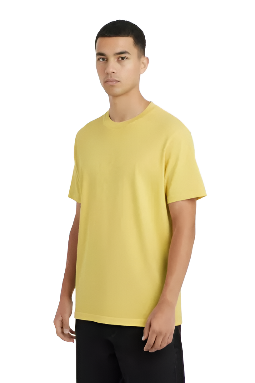 Remera Ocn Cracked Wash Amarillo
