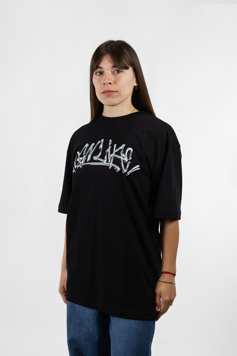 Remera Ocn Mujer Ice Print Negro 701T8