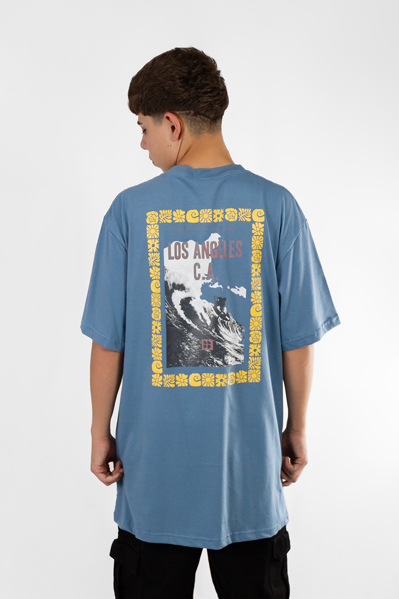 Remera Ocn hombre Premium Regular Azul 7G1J8