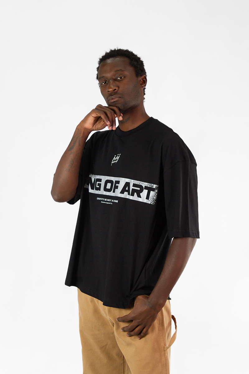 Remera King of Art Box Negro