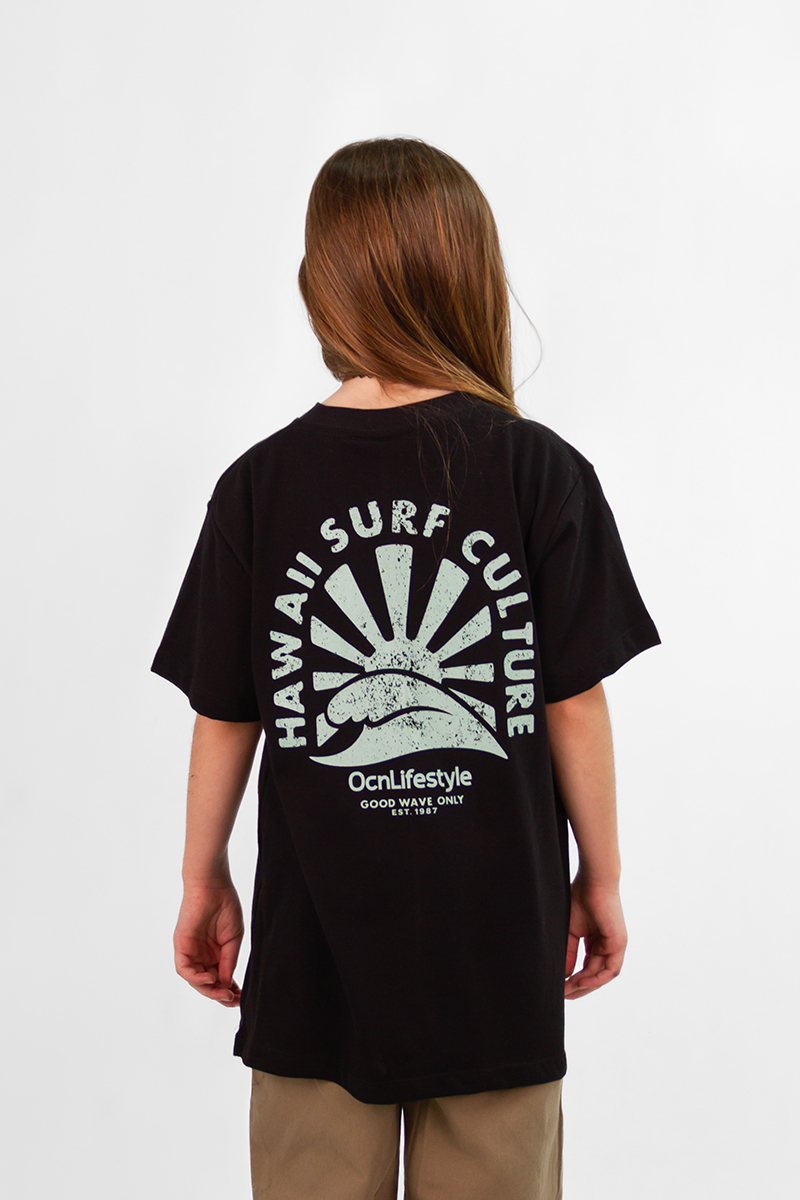 Remera Ocn Kids Premium Regular Negro 701P3