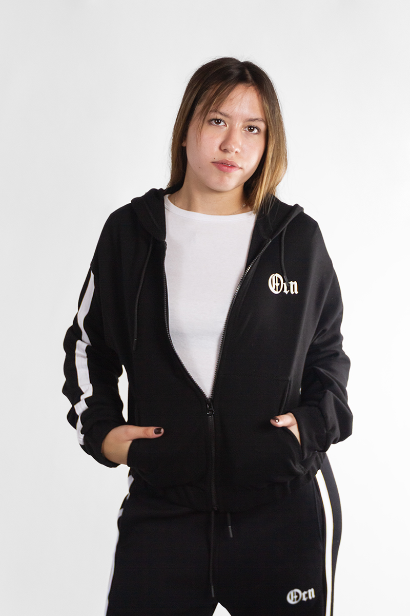 Campera Mujer Sporty OCN Negro 601R1