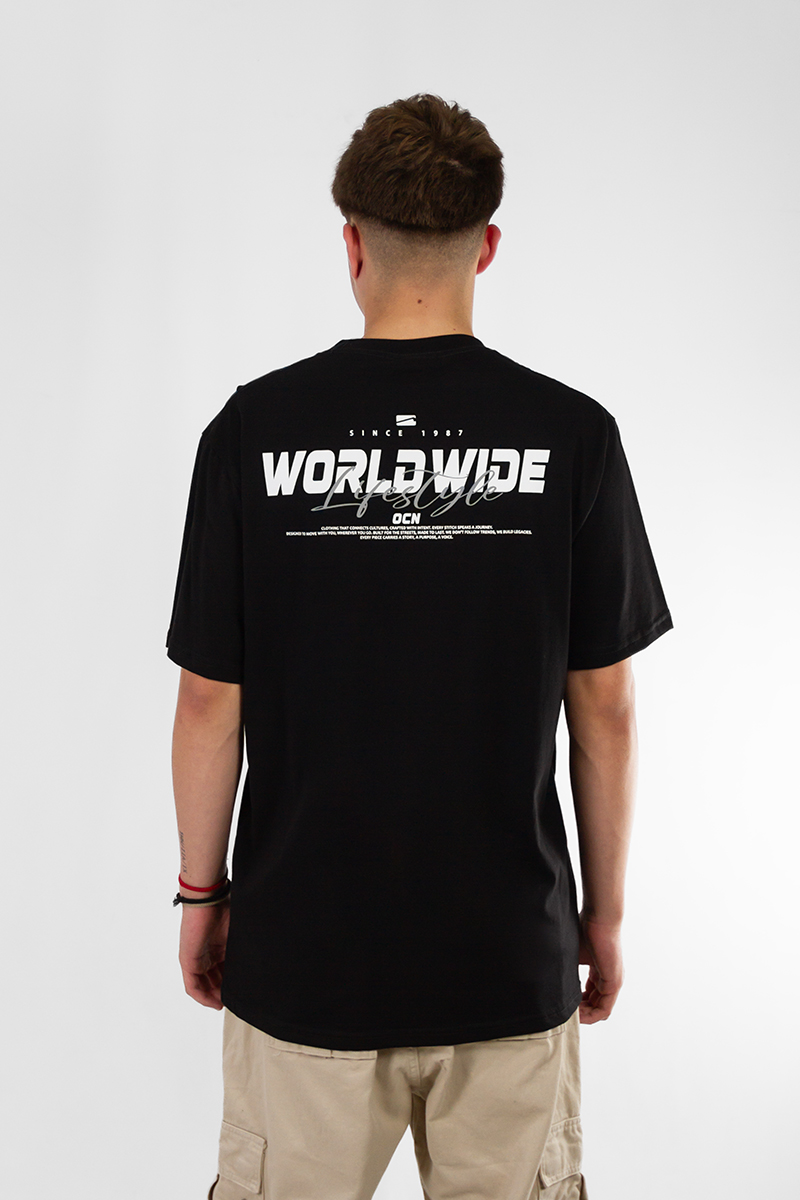 Remera Ocn hombre Premium Regular Negro 7010J