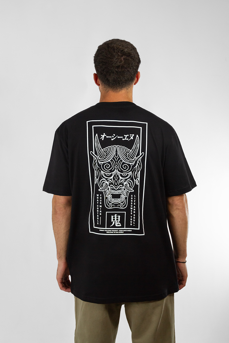 Remera Ocn Hombre Orian Relax Negro 701C8