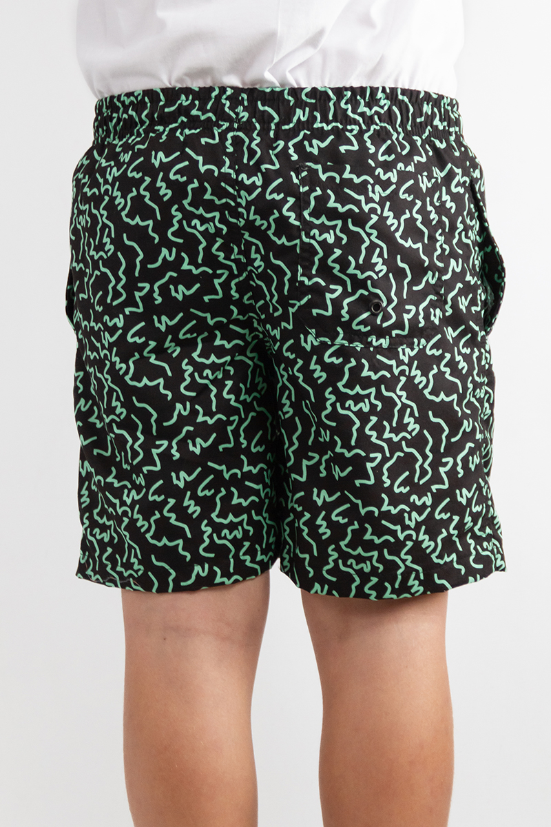 Short De baño Ocn Kids Canarias Zigzag Verde