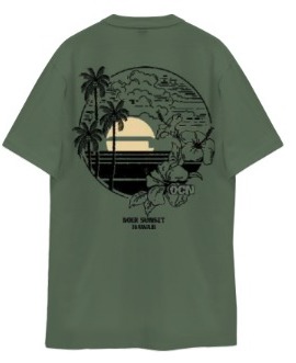 Remera Ocn Hombre Original Verde Militar E1