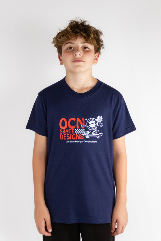 Remera Ocn Kids Premium Regular Azul(R9)