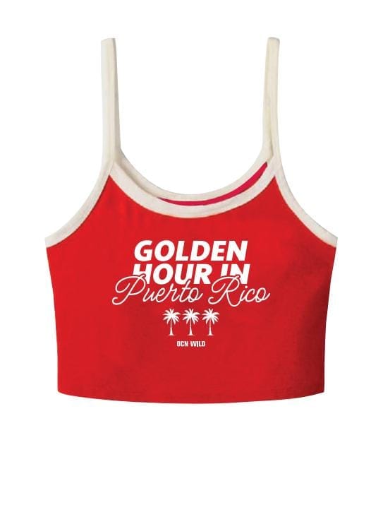 Musculosa/Top Ocn Mujer Terra Comb Crop Rojo 7051G