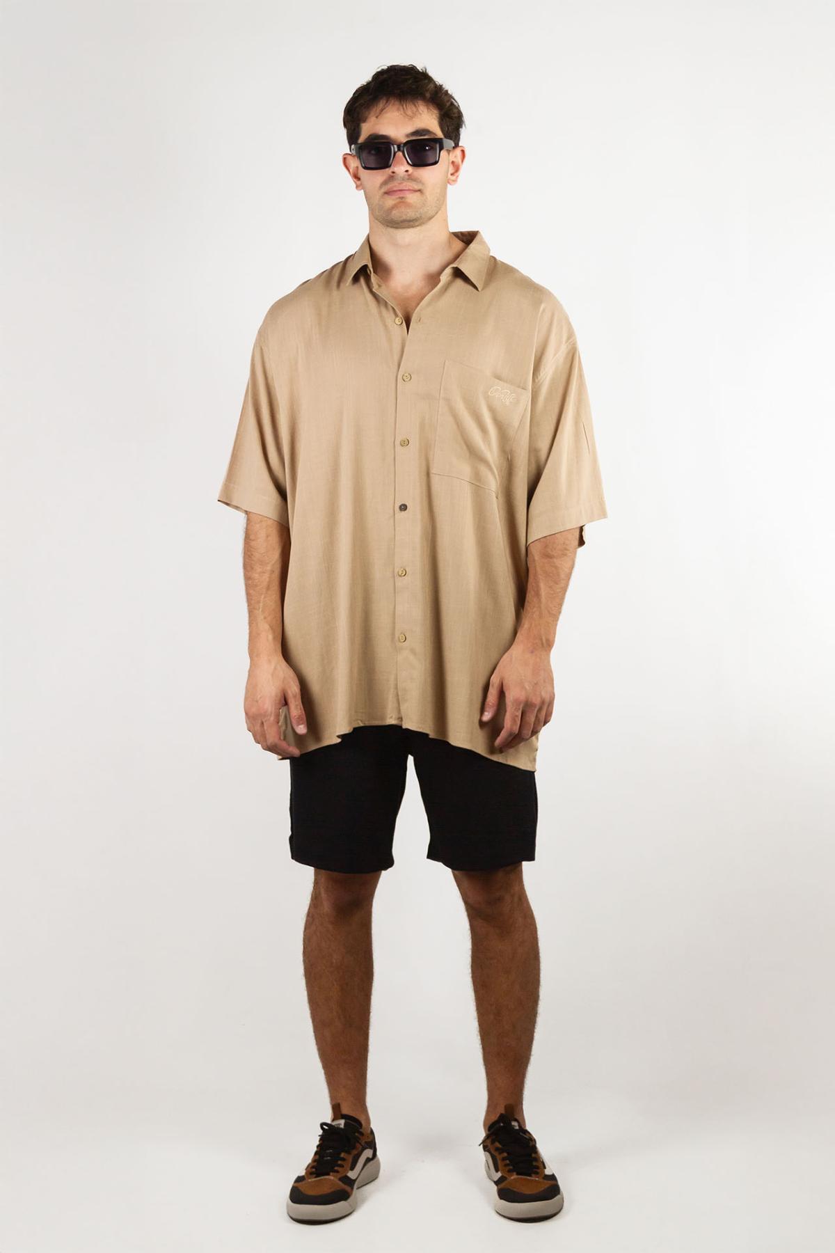 Camisa Ocn Hombre Garment Camel(T5)