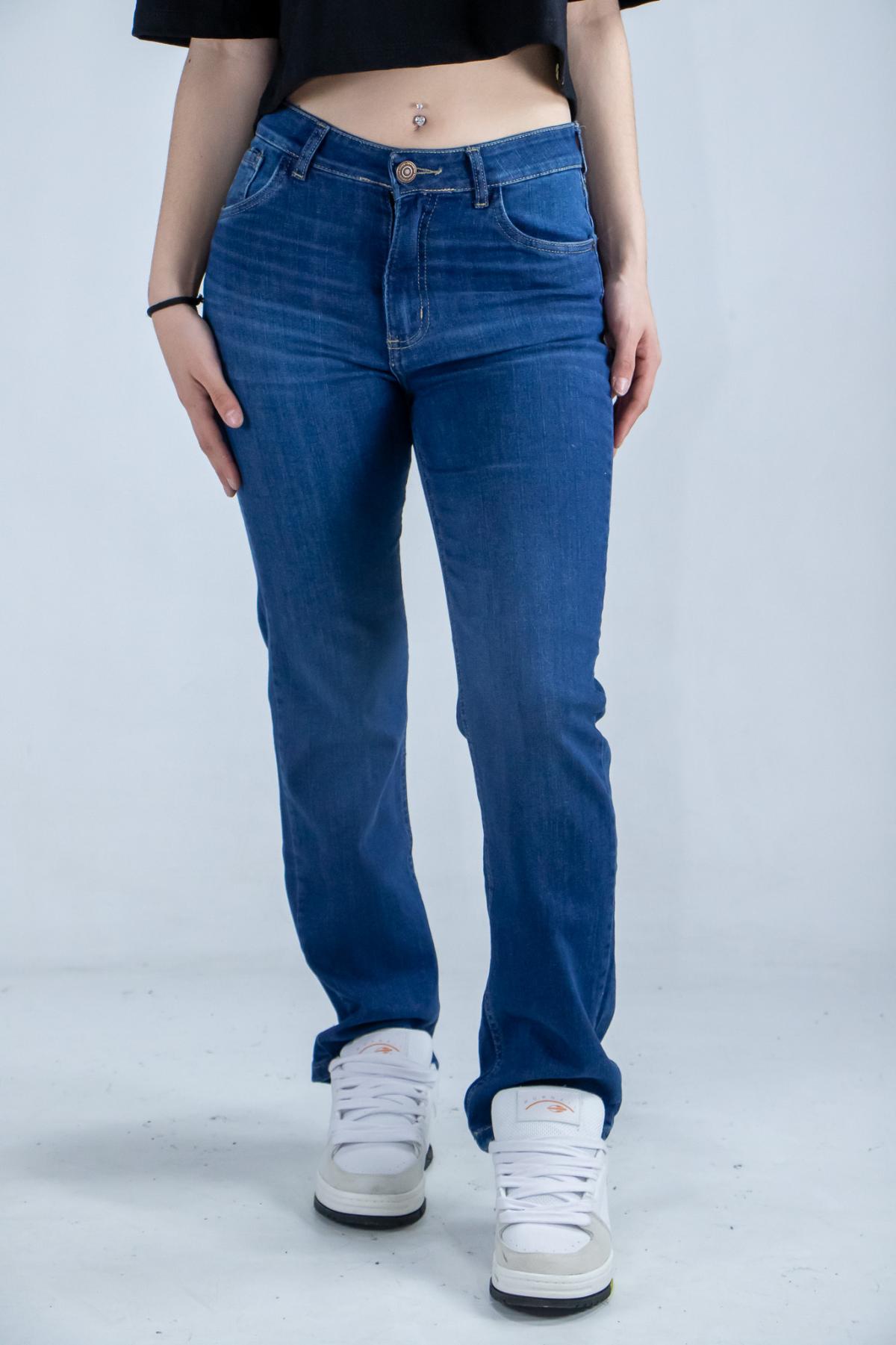 Jean Ocn Mujer St Mid Azul