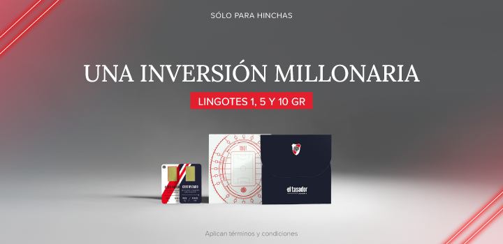 Lingotes de Oro 24 kilates - River Plate