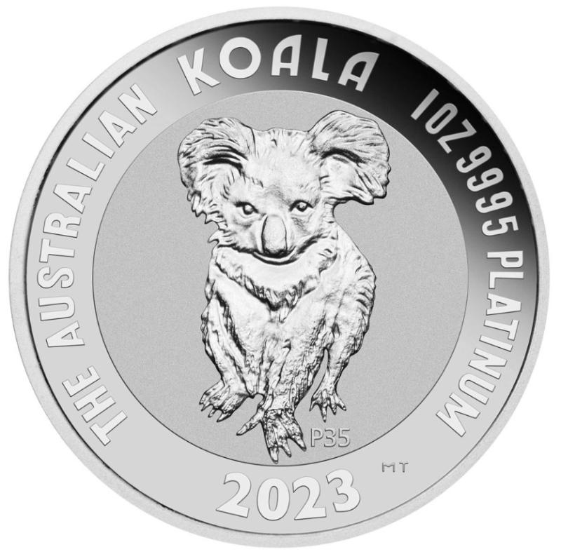 Moneda de Platino Koala  1 Oz 31,1 gr.