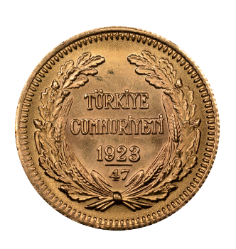Moneda de Oro 22 Kts. 100 Kurus Turquía 7.2 gr