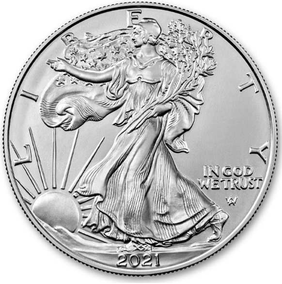 Moneda de Plata Fina Ley 999 - American Eagle 1 oz (c/blíster original)