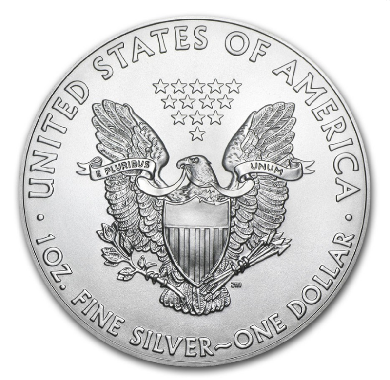 Moneda de Plata Fina Ley 999 - American Eagle 1 oz (c/blíster original)