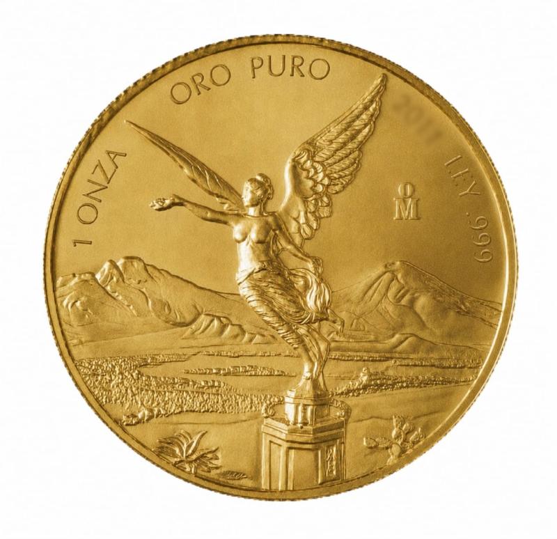 Moneda de oro 24 Kts 1 Onza "Libertad" - México 31.1 gr
