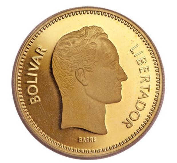 Moneda 22 Kts 10.000 Bolívares 31.1 gr