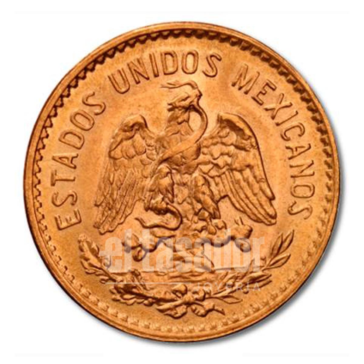 Moneda de Oro 22 Kts. Mexicano 5 Pesos 4,1 g.