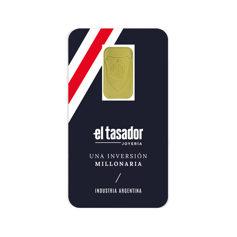 Lingote de oro 24k - 5g - "Labruna" - River Plate