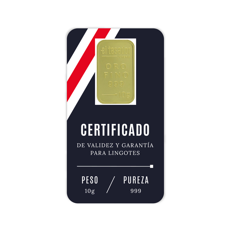 Lingote de oro 24k - 10g - "Labruna" - River Plate