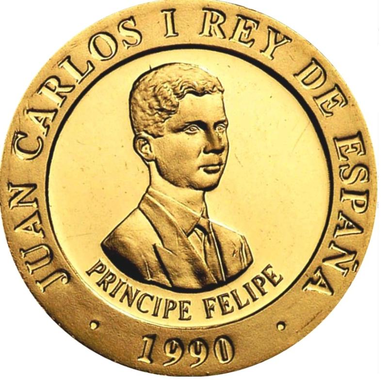 Moneda de Oro 24 kts. 10.000 Pesetas Juan Carlos I Rey de España 3,3 gr