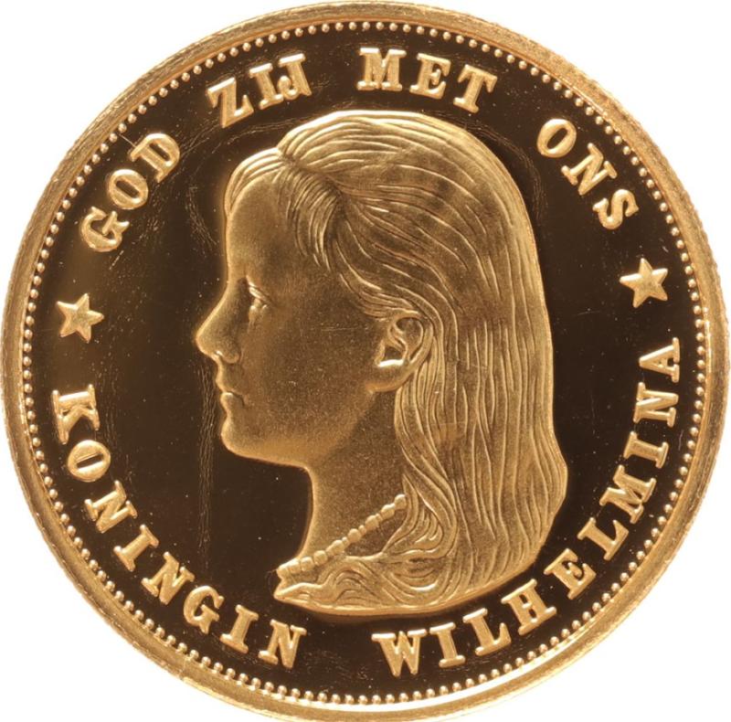 Moneda de Oro 22 Kts 10 Florines Holandeses 6,7 g