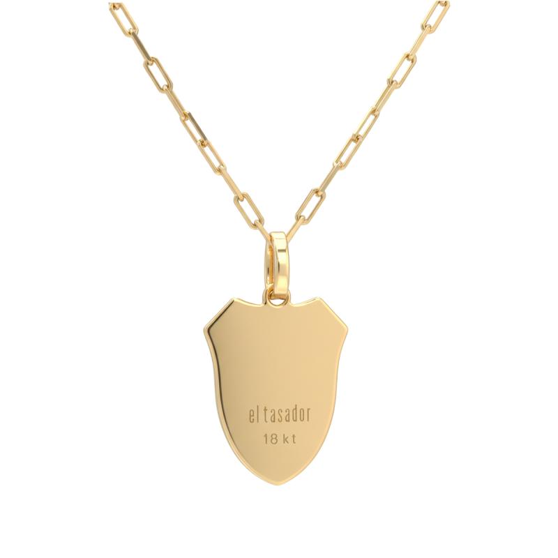 Conjunto Dije Escudo y Cadena Dorado - River Plate