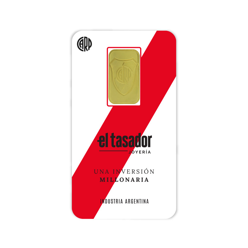 Lingote de oro 24k - 5g - "La Banda" - River Plate