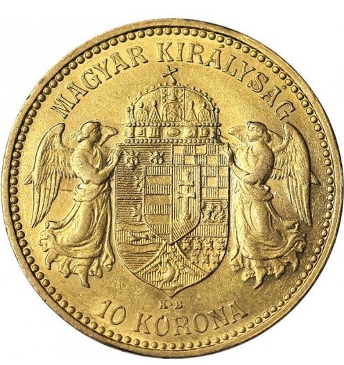 Moneda Oro 22kts 10 Korona Austro-húngaras 3.4 gr
