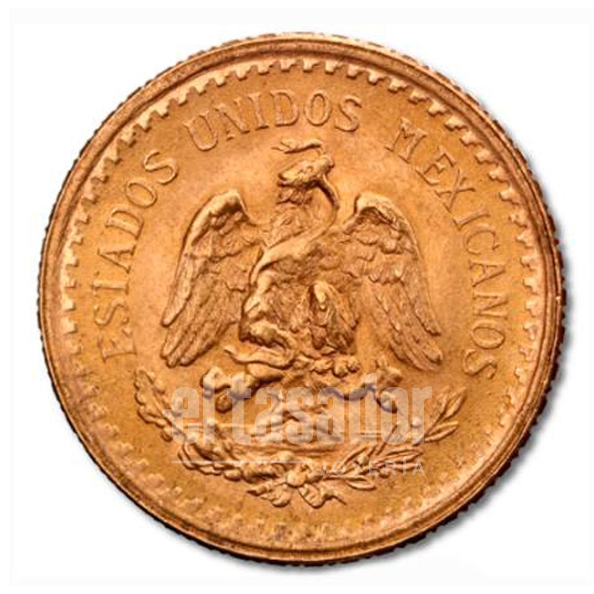Moneda de Oro 22 Kts Mexicano 2.5 Pesos 2 g.