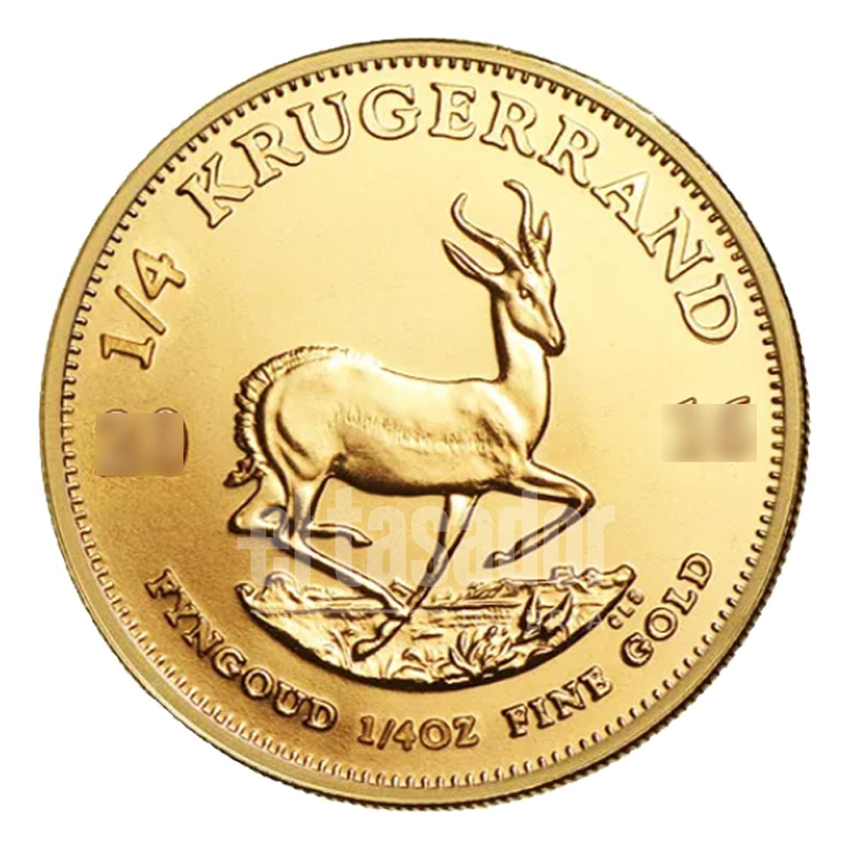 Moneda de Oro 22 Kts. Krugerrand 1/4 Oz