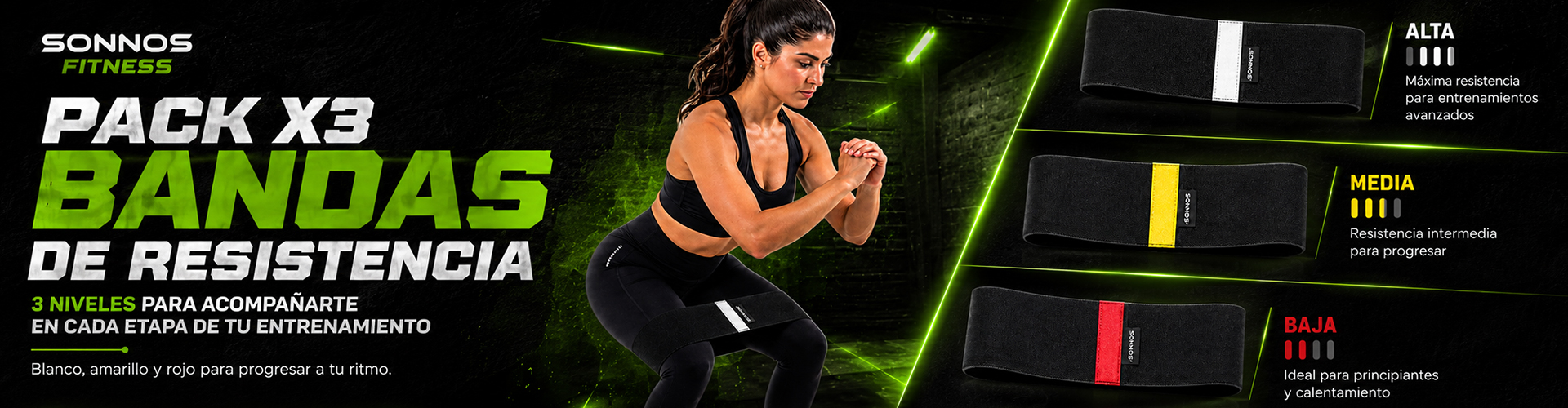 Bandas circulares y minibands para entrenamiento funcional