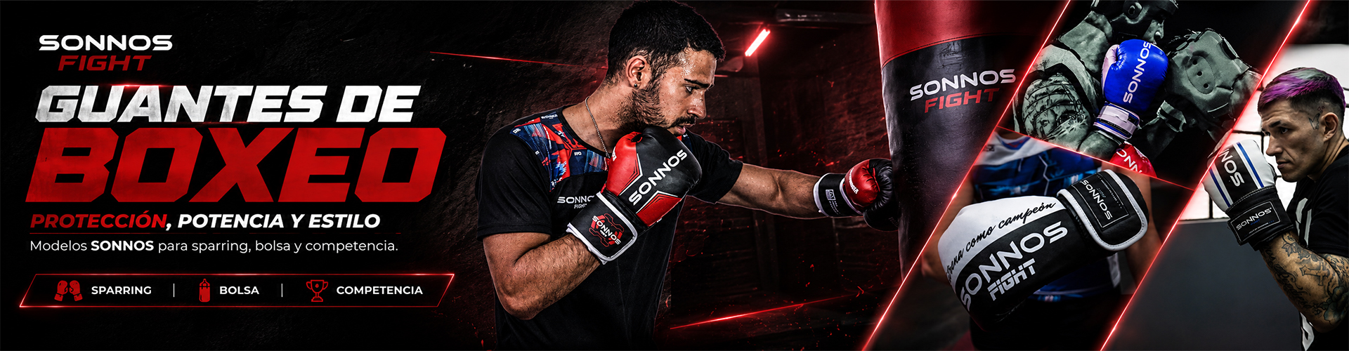 Guantes de Boxeo para entrenar | Sonnos Deporte