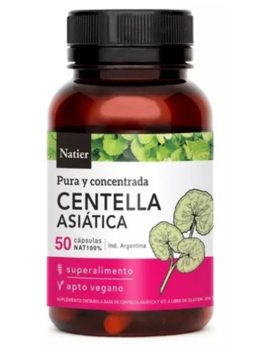 CENTELLA ASIATICA 50 CAPS NATIER pura y concentrada