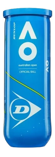 TUBO PELOTA TENIS DUNLOP AUSTRALIAN OPEN x 3unid