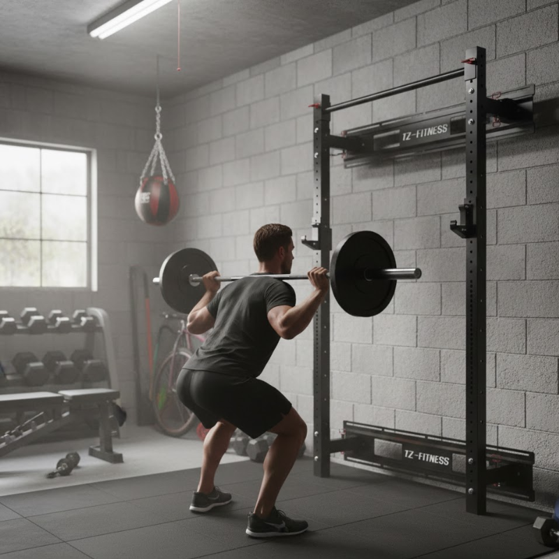 Rack Plegable Reforzado Sonnos a Pared con Barra de Dominadas