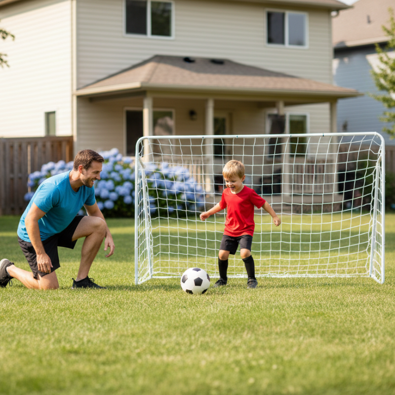 Arco de Fútbol Infantil Aktom 2x1.5m Metálico Desarmable