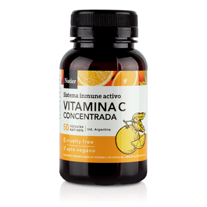 VITAMINA C CONCENTRADA 50 CAPS NATIER sistema inmune activo