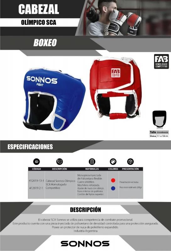CABEZAL SONNOS OLIMPICO SCA homologado competitivo