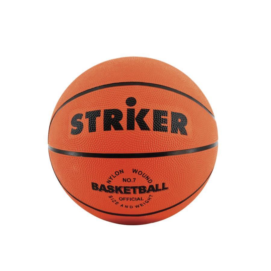 PELOTA BASQUET N°7 STRIKER CAUCHO naranja