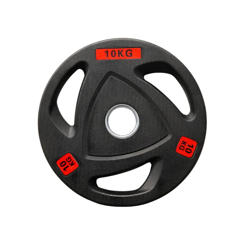 Disco Olímpico Trigrip Recubierto Caucho 10 kg Ø50mm Importado