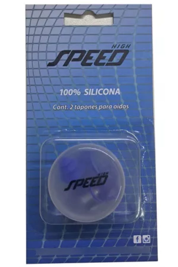 Tapones Silicona Speed con correa (art 411) Azul