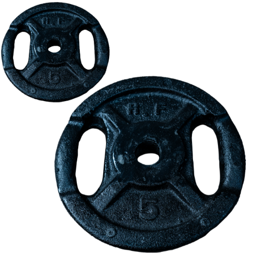DISCO FUNDICION LyF 5kg x Ø30mm NEGRO (con manija)