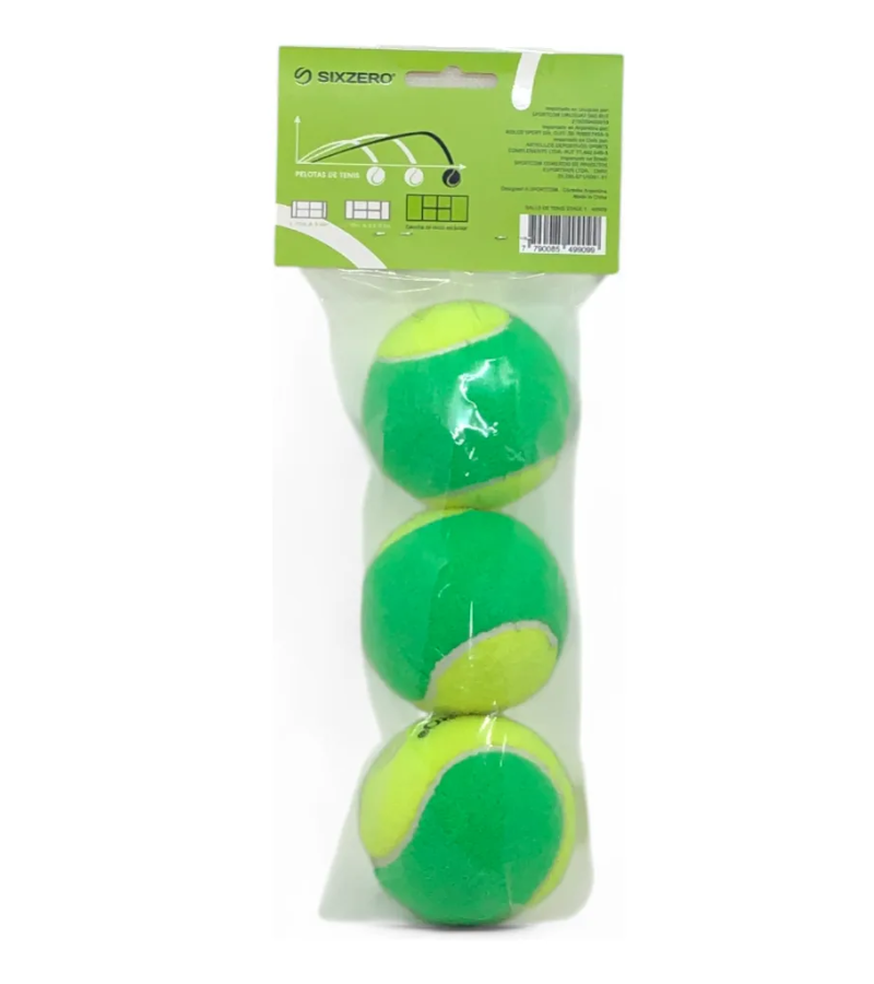Pelotas Tenis Sixzero Stage 1 x3 – Entrenamiento Principiantes