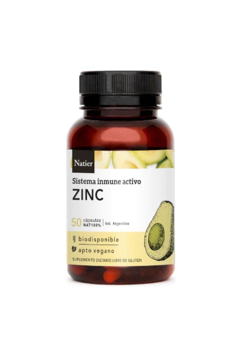 ZINC CONCENTRADO 50 CAPS NATIER