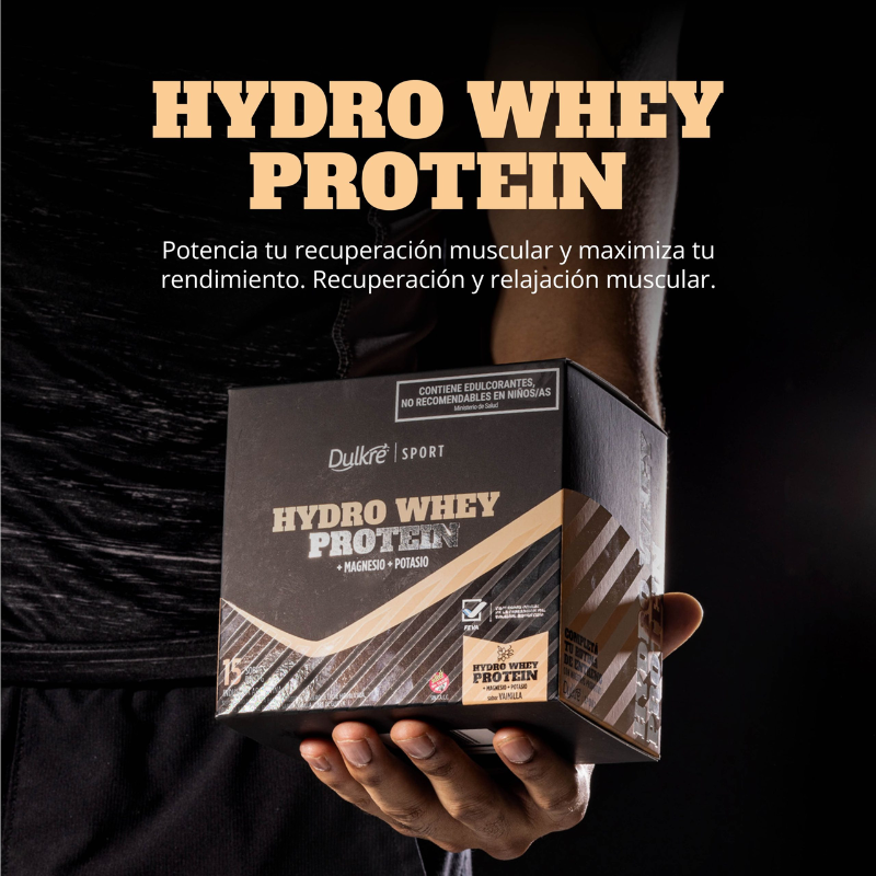 Hydro Whey Protein Dulkre 31g Vainilla con Colágeno y Magnesio