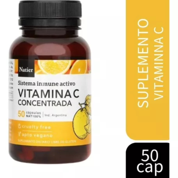 VITAMINA C CONCENTRADA POLVO NATIER 250 grs sistema inmune activo