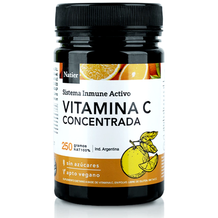 VITAMINA C CONCENTRADA POLVO NATIER 250 grs sistema inmune activo